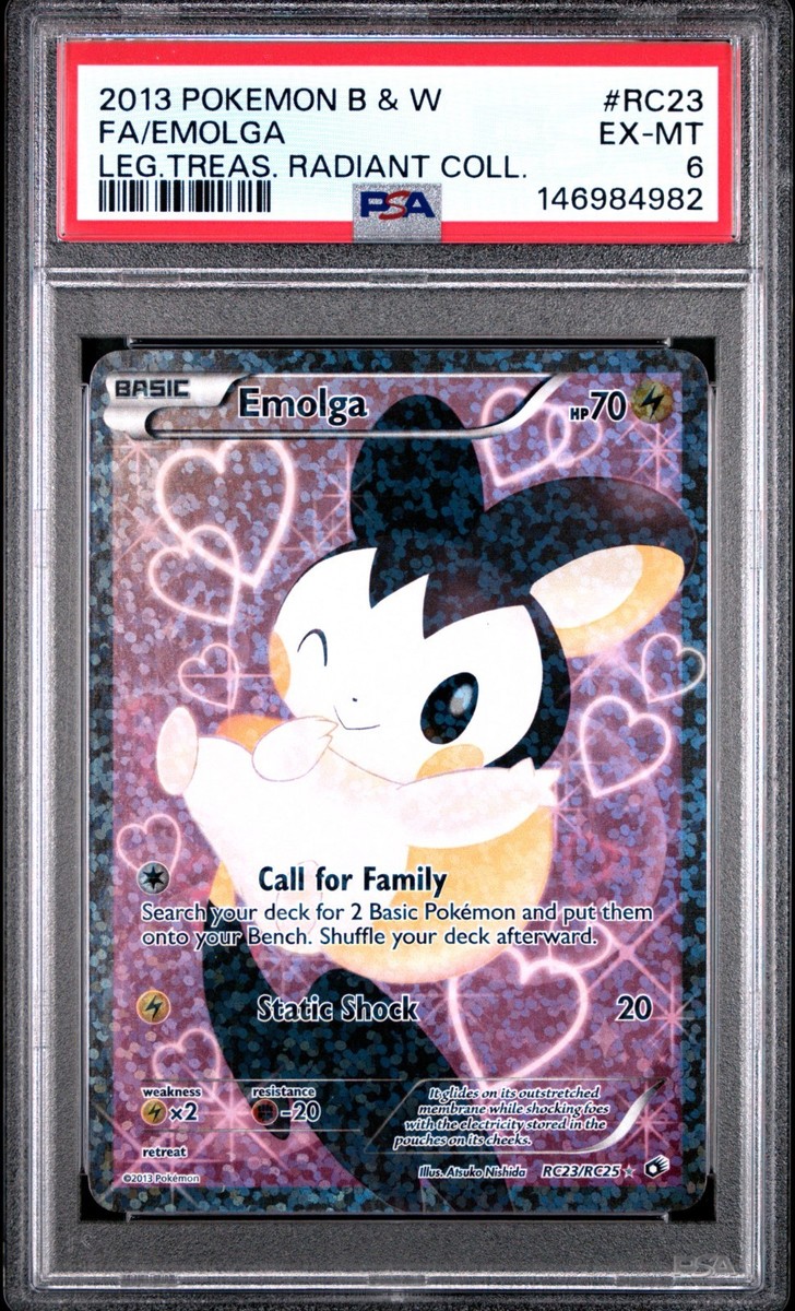 Emolga (Full Art) RC23/RC25 Legendary Treasures: Radiant Collection Holo for  sale online