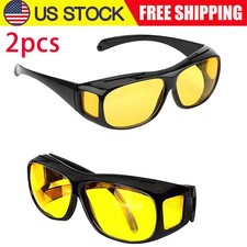 Sport Wrap Hd Night Driving Vision Hd Sunglasses Yellow High Definition Glasses