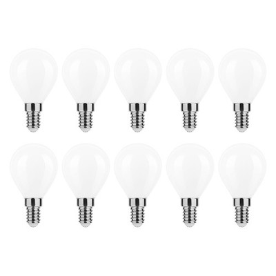 Modee E14 LED Filamentlampe P45 4W 470lm 2700K Warmweiß 10 Stück