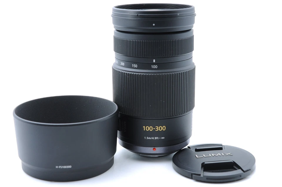 Near Mint Panasonic LUMIX G VARIO 100-300mm f/4-5.6 MEGA O.I.S w/ Hood - Image 2 of 4