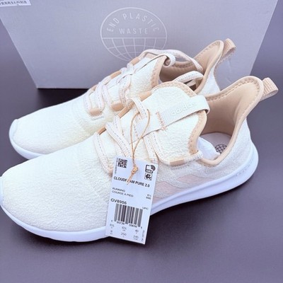 adidas CLOUDFOAM PURE 2.0 Women s Shoes US 8 Cream Pink NEW Box GV8956