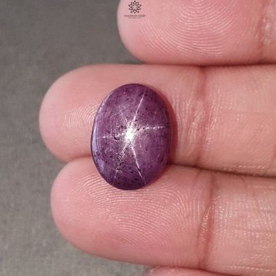 16.10cts Natural Untreated Star Ruby Gemstone Oval Shape Plain 15*11mm 1pc