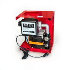20GPM 110v Electric Oil Fuel Diesel Gas Transfer Pump W/ Mechanical Meter Gallon