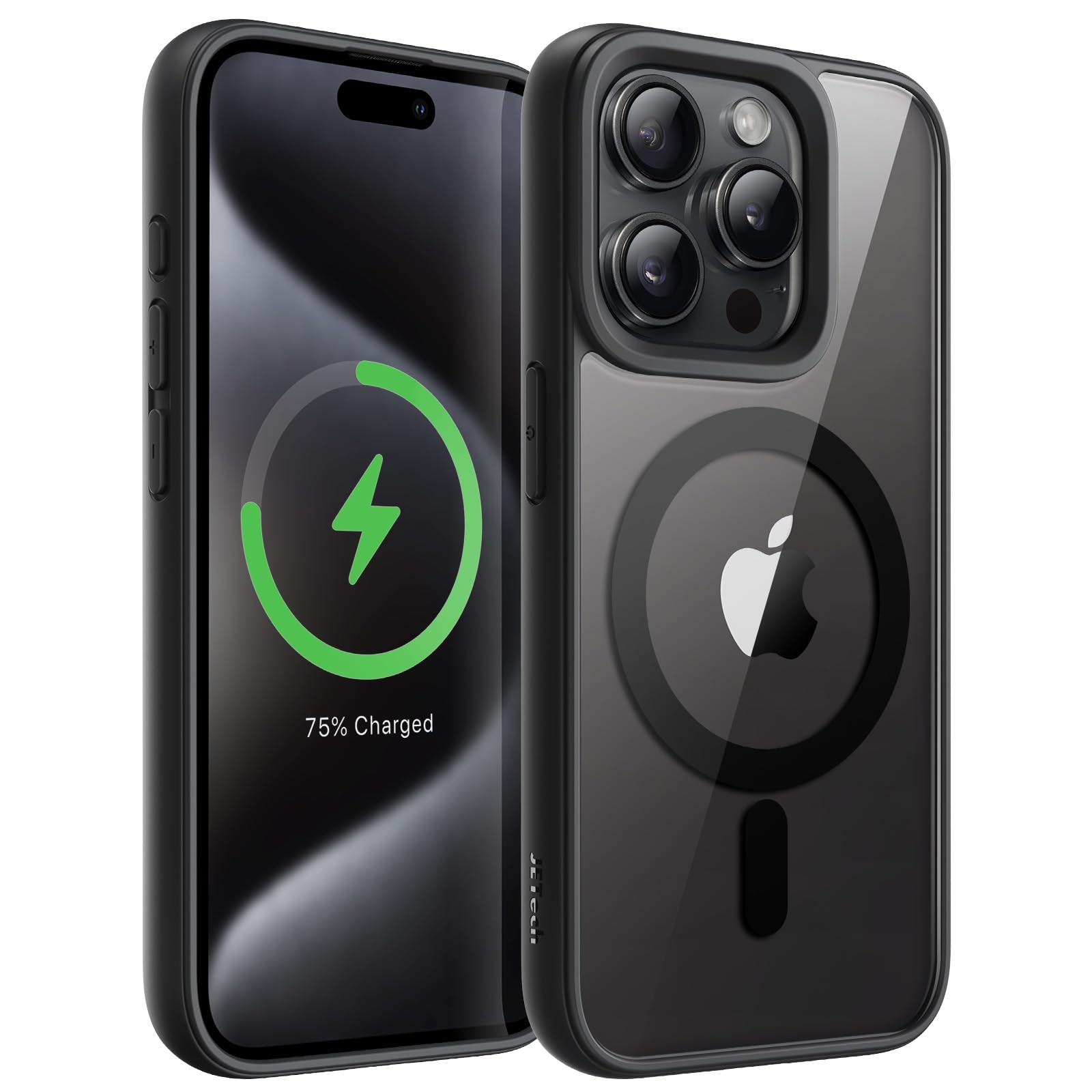 Coque magnétique iPhone 15 Pro antichoc avec aimant puissant MagSafe