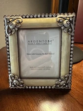 NWT Argento SC Genuine Mother of Pearl & Swarovski Crystals Picture Photo Frame