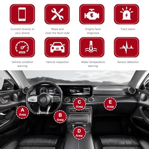 GOOLOO DS100 OBD2 Scanner Bluetooth Full System Car Scanner Diagnostic Tool For IOS & Android,Check Engine Code Reader,6 Maintenance,Battery Test,Hud Display,Performance Testing - View #8