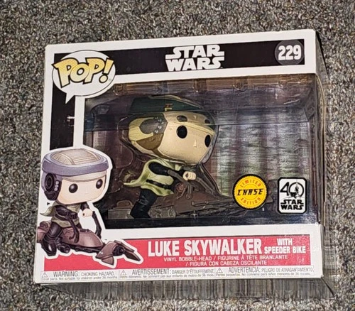 Funko Pop! Disney STAR WARS - LUKE SKYWALKER W/ SPEEDER BIKE #229 CHASE