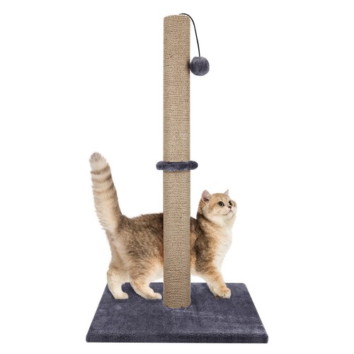 74CM TALL LARGE CAT SCRATCHING POST STRONG NATURAL SISAL POLE HEAVY DUTY BASE
