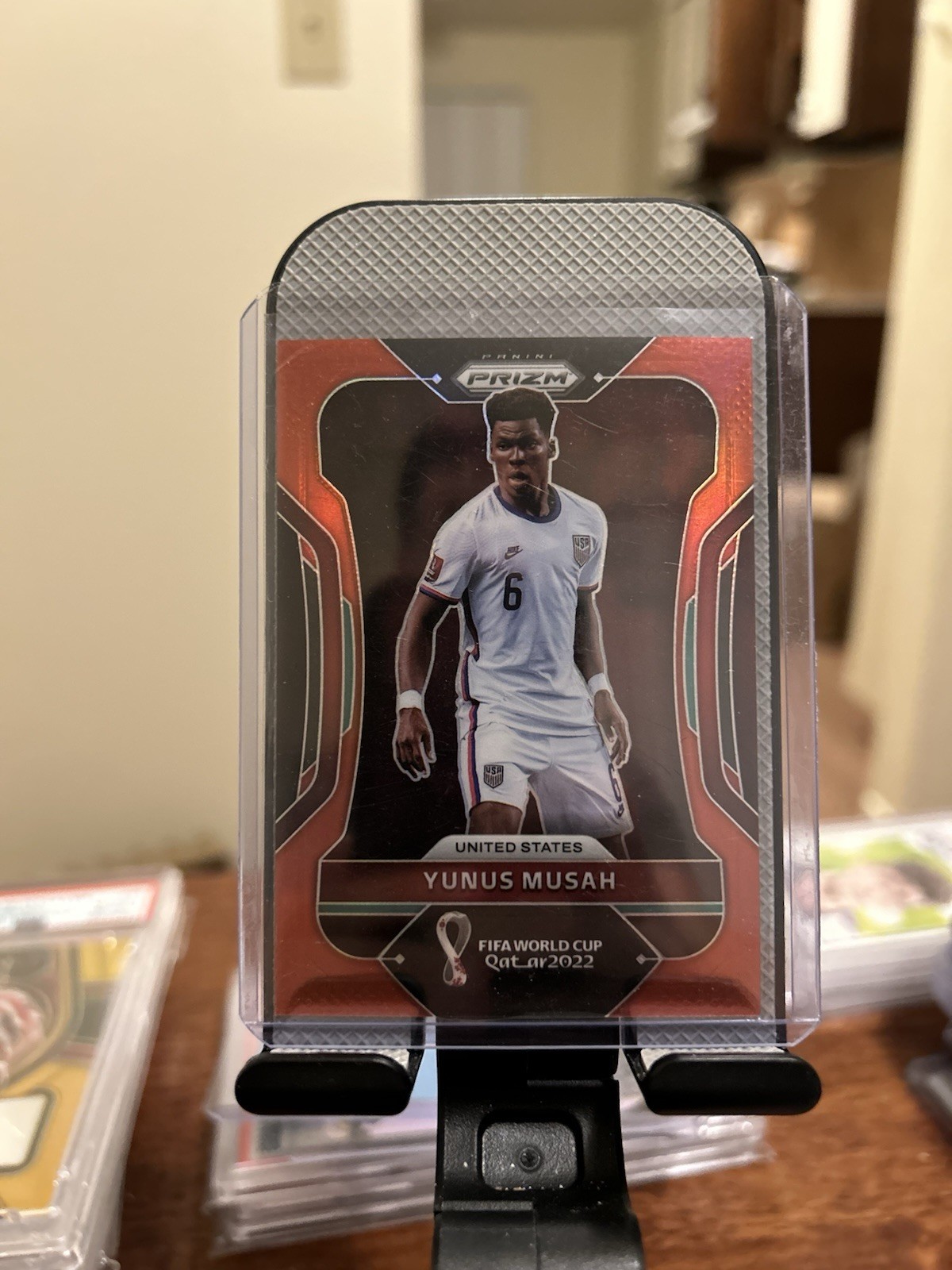Yunus Musah 2022 Panini Prizm World Cup Qatar Red Prizm /399 #210