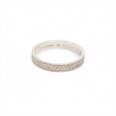 Cartier Mini Love Pavé Diamant Ring 750 (WG) 2,0g 49