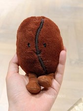 Jellycat Amuseable Coffee Bean Cute Plush Doll Gift Toy Dust Bag