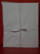 Pottery Barn Italian 400-Thread-Count Percale Sheet Set, Queen White New