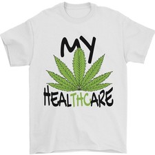 Camiseta Divertida De THC Para Hombres De Cannabis 100% Algodón