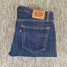 Levi's Boyfriend Selvedge Womens W28 L32 Skinny Fit Blue Zip Fly Denim Jeans