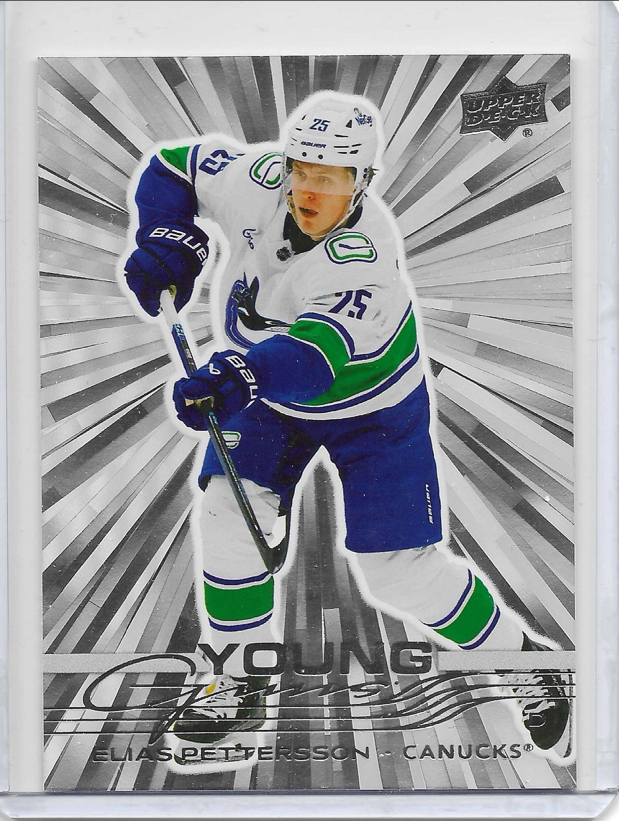 2025-26 Upper Deck Series 1 - Young Guns Elias Pettersson #223 Outburst (RC)