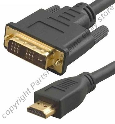 Lot4pack 30ft long DVI~HDMI Gold Cable/Cord HDTV/Plasma/TV/LED/LCD/DVR/DVD 1080p