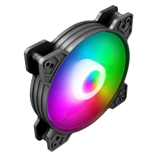 Colorful 12CM 4Pin Chassis Fan for PC Cooling RGB Square Frame Fan High Airflow - Afbeelding 5 van 10