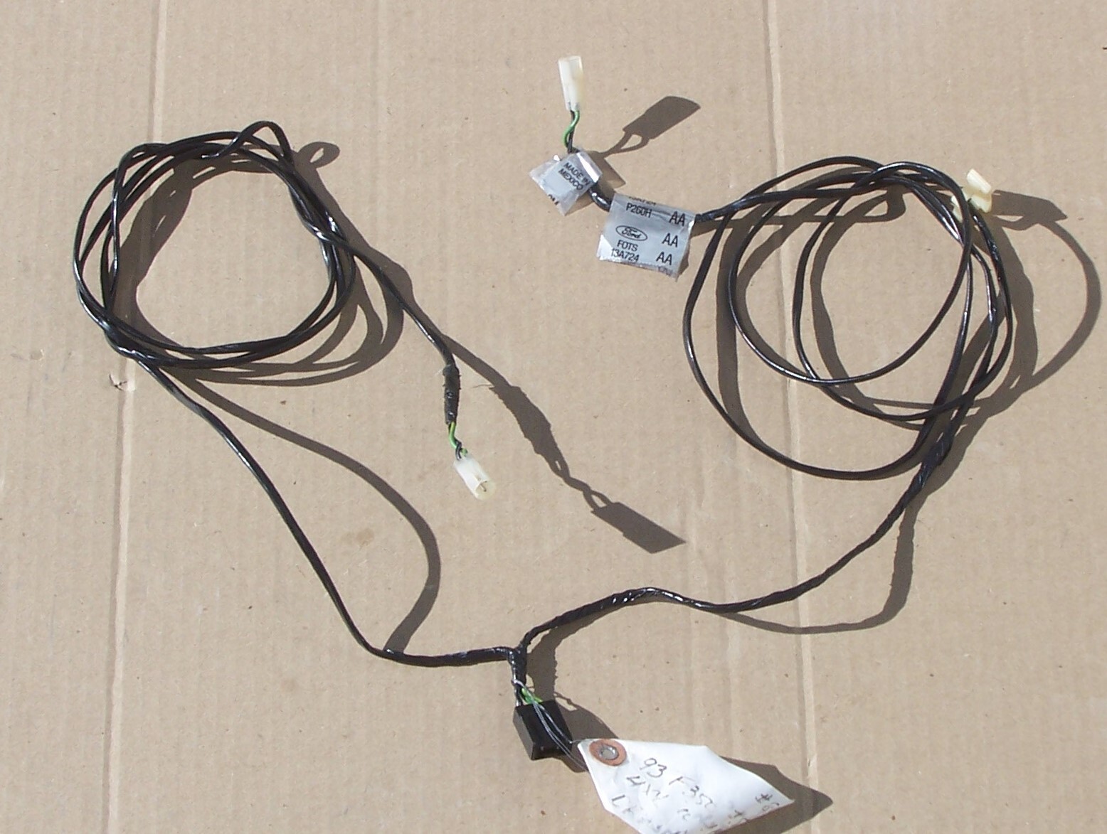 90 91 92 93 FORD F250 F350 CREW CAB REAR DOOR JAMB SWITCHES WIRE