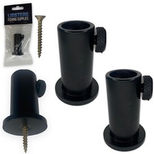 2 LFS Black Aluminium Stage stand For 16mm Carp Coarse Fishing Fits Bank Sticks