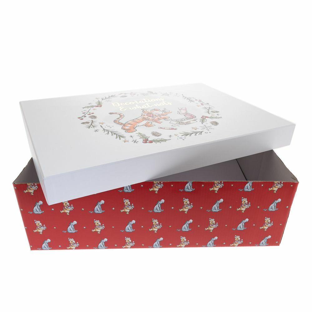 Disney Winnie The Pooh Christmas Decoration Keepsake Storage Box