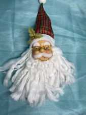 Santa Claus head vintage ornanent