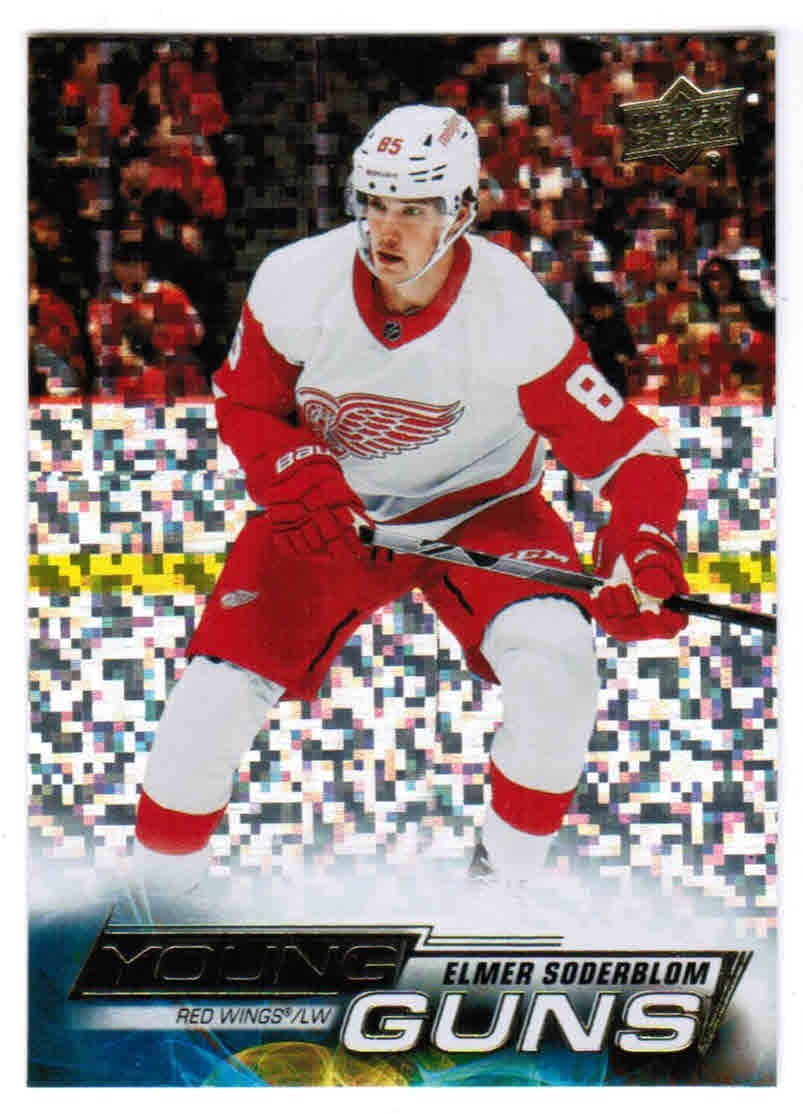 22/23 UPPER DECK SERIES 2 ELMER SODERBLOM #489 YOUNG GUNS SPECKLED RAINBOW FOIL