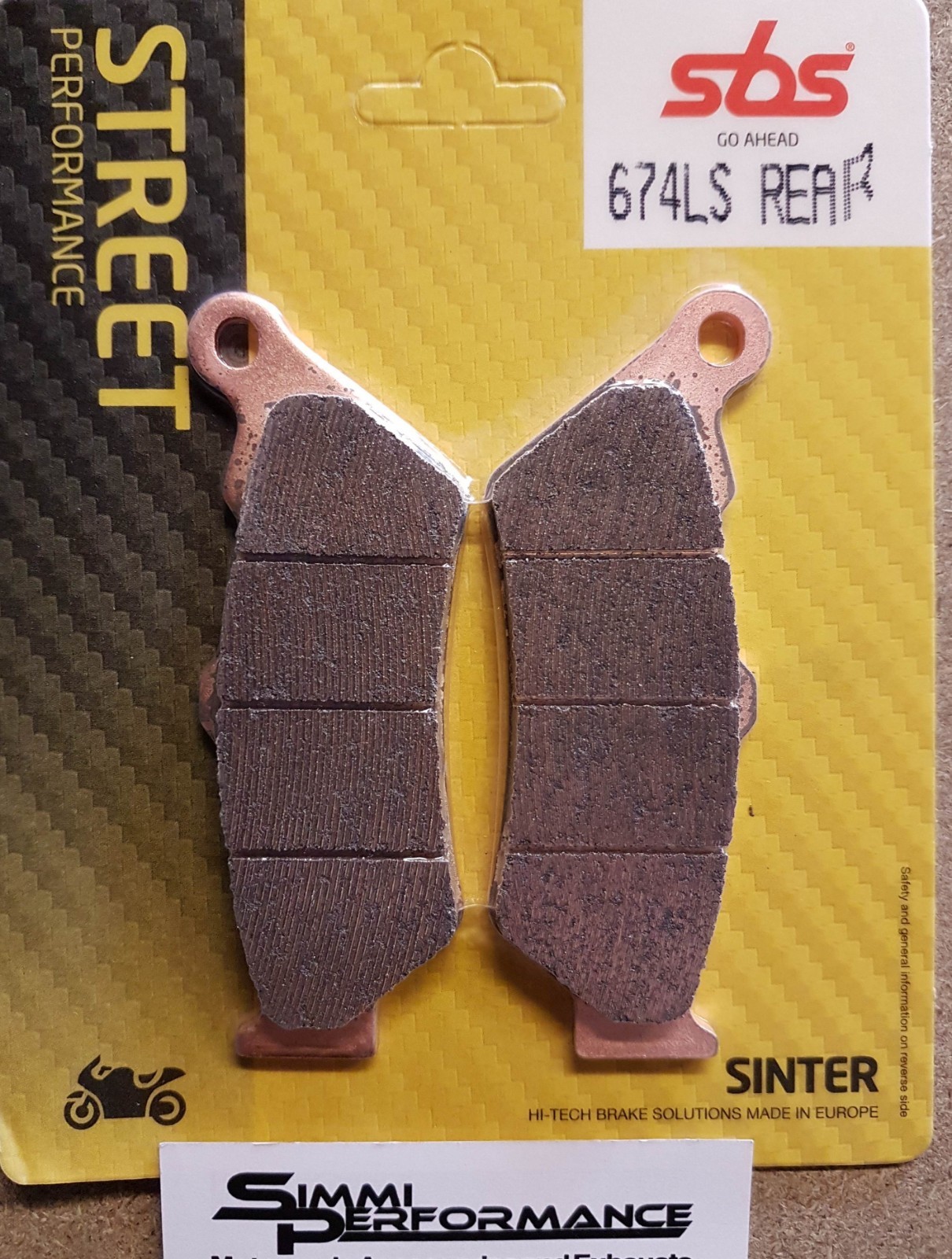 SBS REAR Brake Pads BMW R 1200 GS 2013 2014 2015 2016 2017 2018