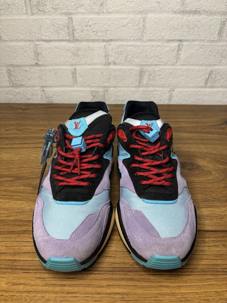 Louis Vuitton LV Trainer Trail Sneaker Blue/Purple/Red FD Louis Vuitton LV Trainer Trail Sneaker Blue/Purple/Red FD