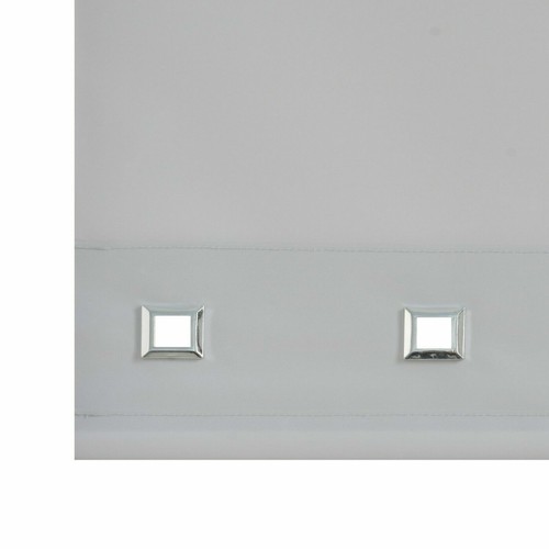 New Square Eyelet Roller Blind Fabric Chrome Edge Easy Fit Trim able Curtain - Picture 36 of 49