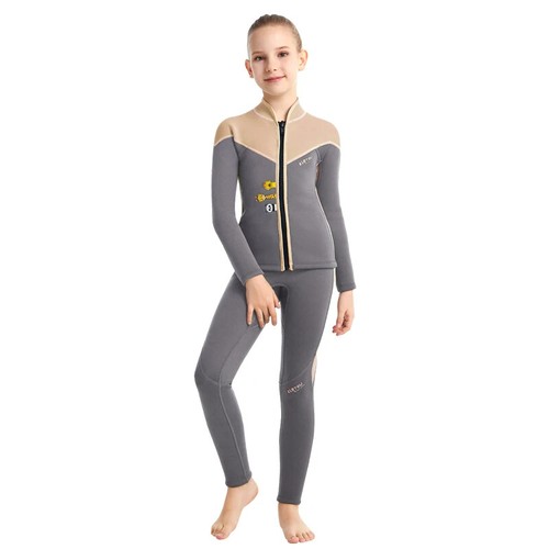 Two-Piece Neoprene Swimsuit for Kids, Professional Swimwear for Boys and Girls - Picture 8 of 21