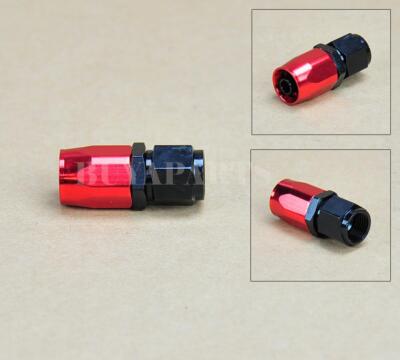 Black Red AN8 AN 8 -8AN Straight Swivel Oil/ Fuel/Gas Hose Line Fitting Adaptor