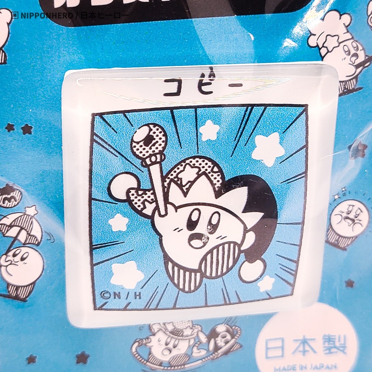 Kirby's Comic Panic Glass Art Magnet COPY TwinCre Japan OFFICIAL