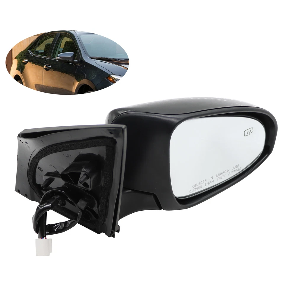 Espejo retrovisor eléctrico señal térmica lado derecho pasajero para Toyota Corolla 2014-2019 Foto 3 de 4