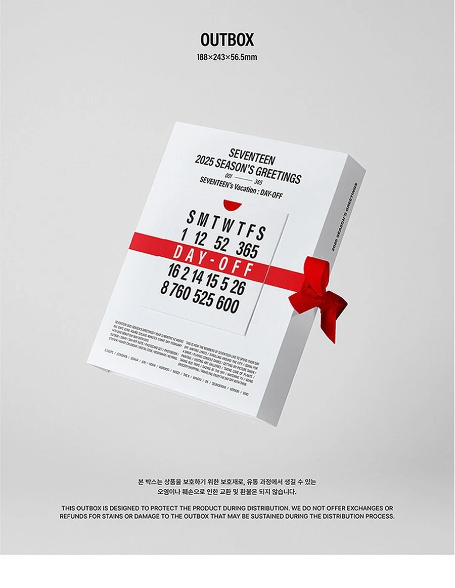 SEVENTEEN 2025 SEASON'S GREETINGS/Code+Calendar+Diary+Photo Book+