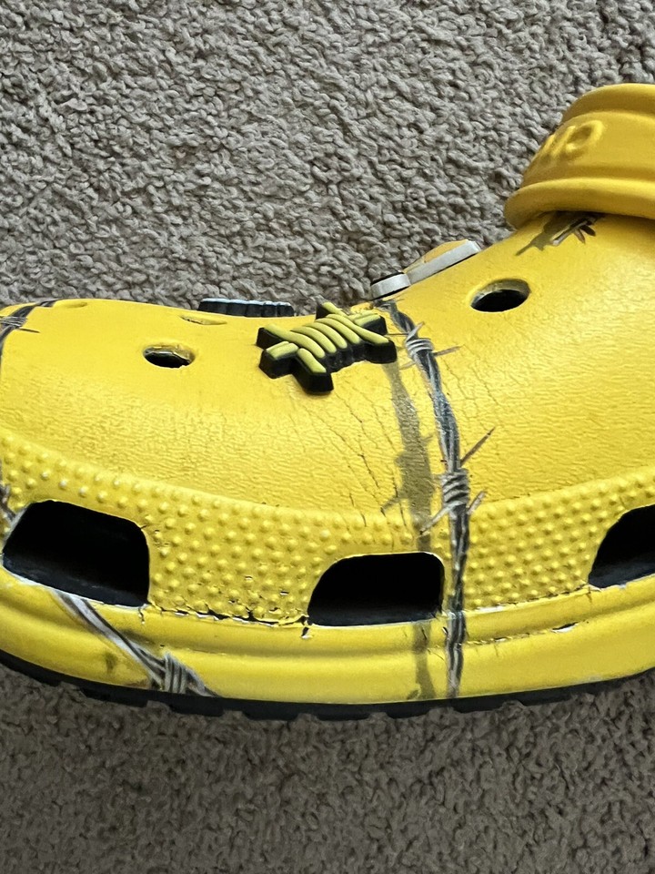 Post Malone Barbed Wire Crocs Size 14 Men's Post Co Beerbongs & Bentleys eBay
