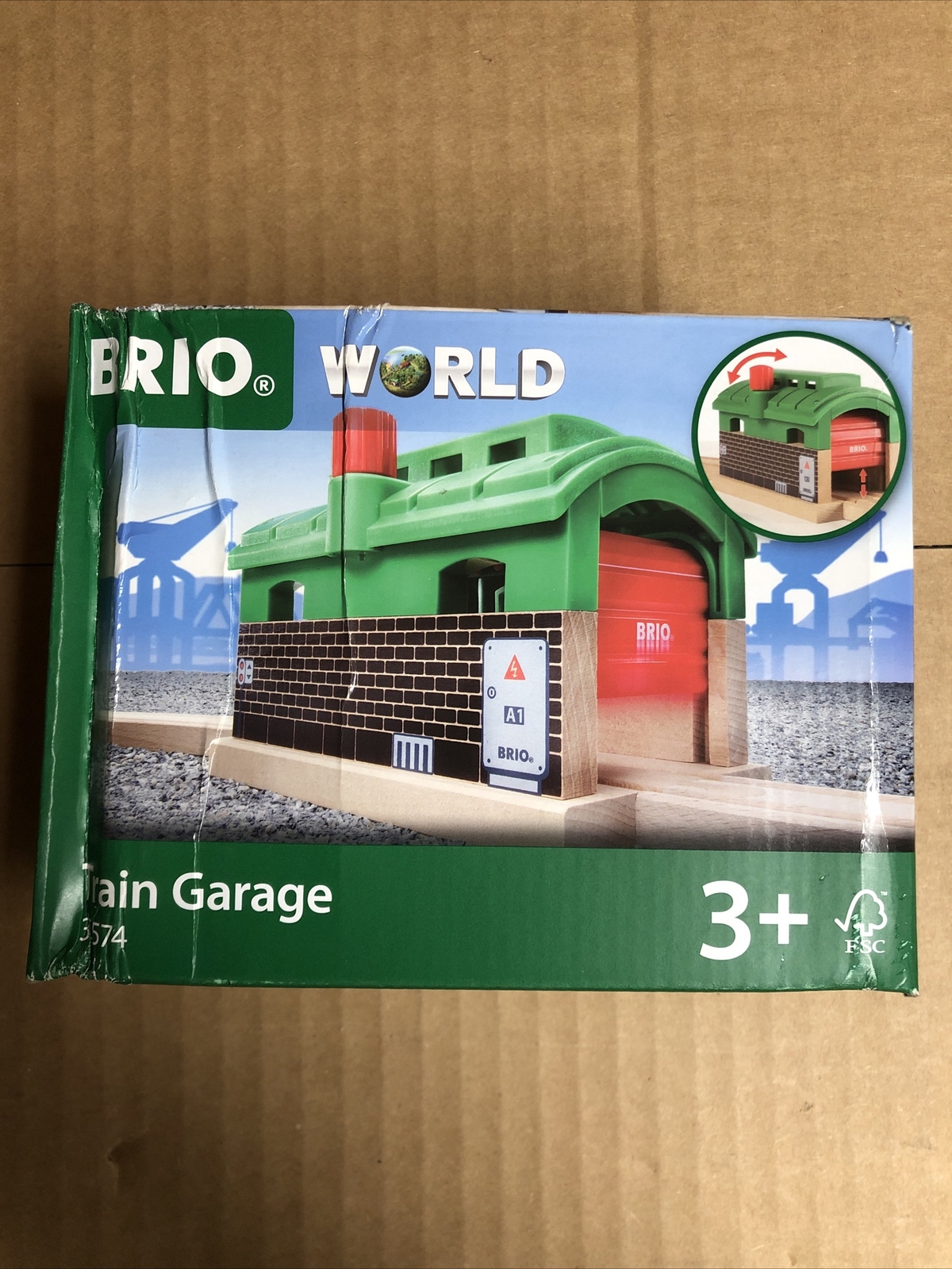 brio train garage