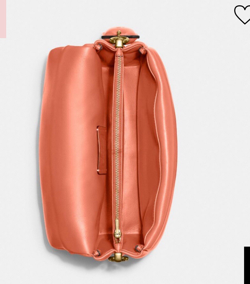 Coach Shoulder Bag Large Leather C Pillow Tabby 26 Handbag C0772 Coral Pink $495 image 2
