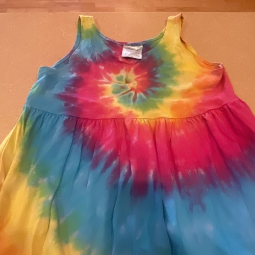 Tie Dye Spirit USA Size 14 XL Dress Girls Kids - Hand Dyed - 100% Cotton - Youth - Picture 2 of 5