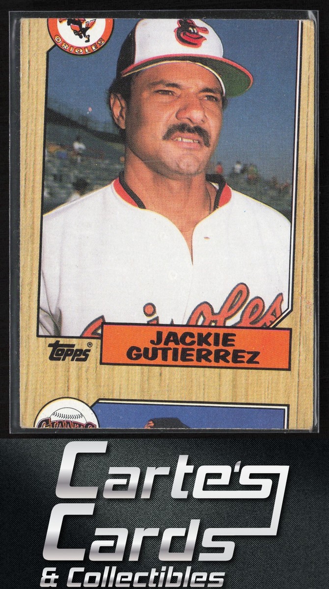 Jackie Gutierrez 1987 Topps #276 Baltimore Orioles Oddball