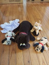 Vintage 1985 86 Tonka Lot Of 4 Large/Mini Pound Puppies purries and nightgown