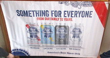 NEW 2019 PABST BLUE RIBBON BEER SOMETHING FOR EVERYONE ADVERTISING BANNER SIGN