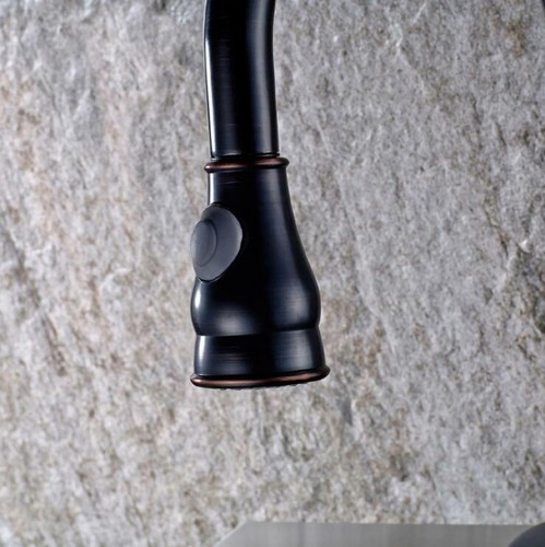Kitchen Sink Pull Out Swivel Mixer Faucet 2 Way Brushed Nickel/ORB/Chrome Taps - Picture 8 of 12