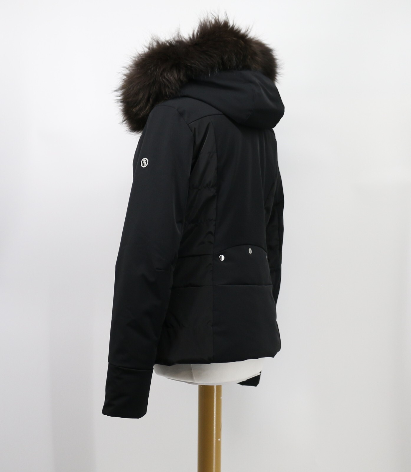 POIVRE BLANC HOLLIE STRETCH REAL FUR WOMENS SKI JACKET BLACK RRP £750