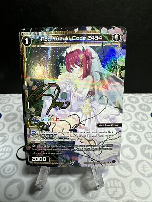 Wixoss Code 2434 Yuzuki Roa Autograph Card English Nm