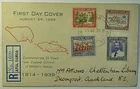 1939 FDC Registered Apia Western Samoa 25 Years New Zealand Control to Auckland