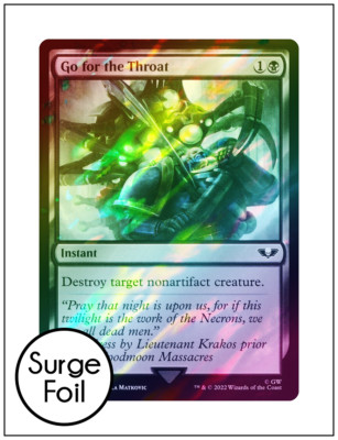 1x Go for the Throat, Surge Foil, Warhammer 40K, Magic MTG NM