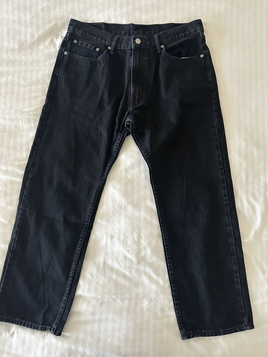 Levis 505 Black Jeans Vintage 36x30 100% Cotton Made In Levis 505 Black Jeans Vintage 36x30 100% Cotton Made In