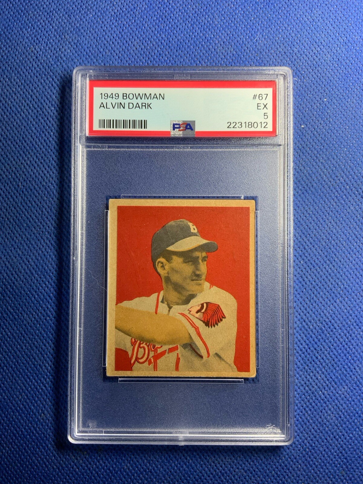 1949 Bowman #67 Alvin Dark Boston Braves PSA 5 EX!!