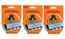 3 Gorilla 1.41" W X 8 yd L Gray Double-Sided Duct Tape Weather  UV Resistant