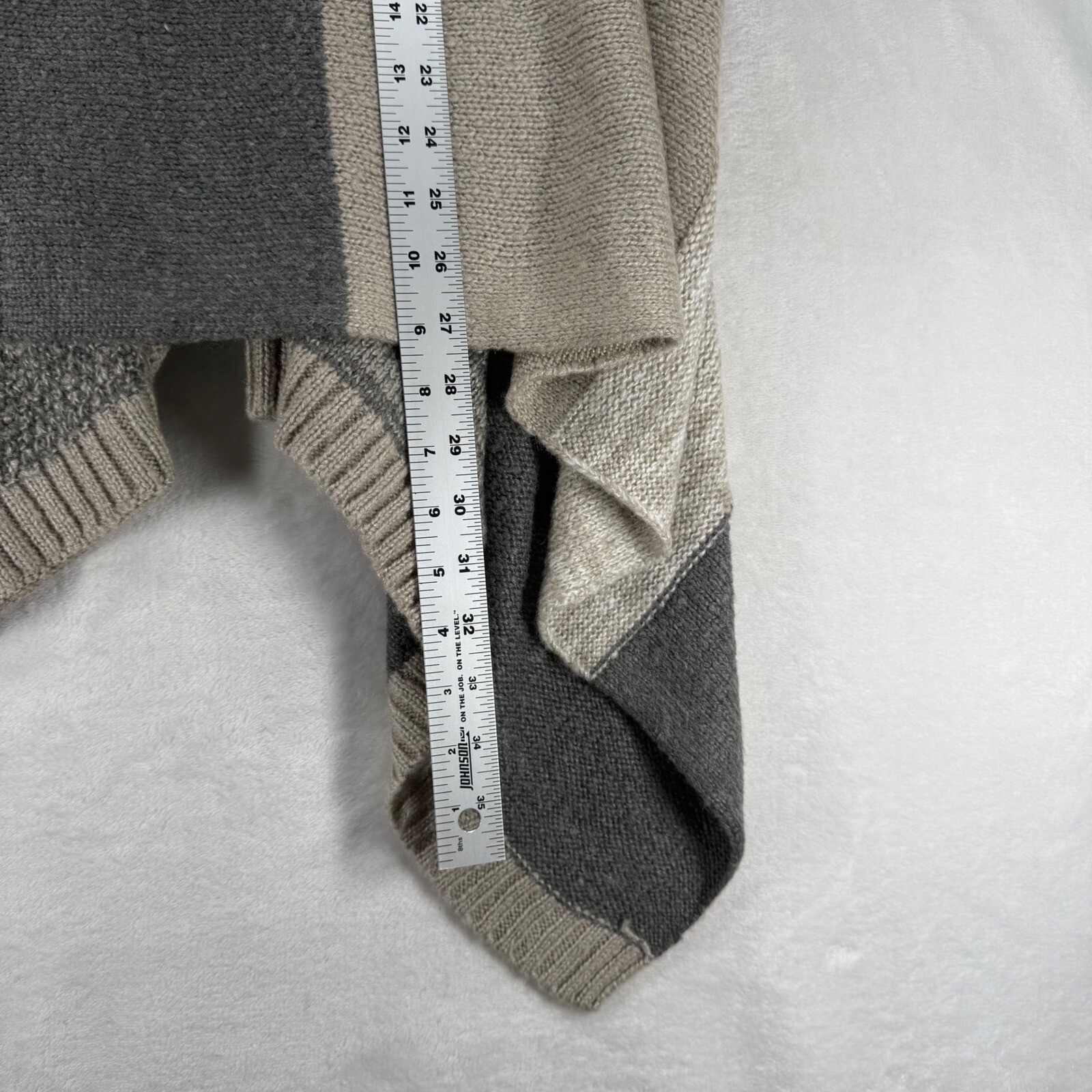 Chico's Open Front Cardigan Patchwork Knit Acryli… - image 6